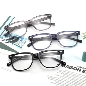 Eyeglasses frame lenses anti blue light lens acetate frame high quality reading glasses