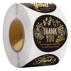 Wholesale hot stamping thank you stickers