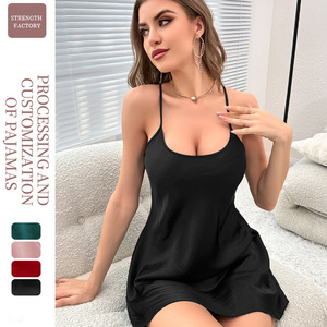 Vendita calda estate pigiama da donna abiti da notte per donna taglie forti abiti da sera - Product Image 2