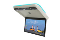 Moniteur de voiture TFT Eidada 17,3 pouces avec haut-parleur stéréo intégré, sortie audio USB, écran large HD, lecteur multimédia LCD