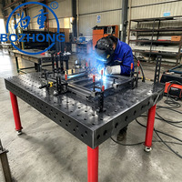 Table de soudage en acier flexible 3D D28, plateforme de soudage modulaire avec pinces de fixation complètes pour la fabrication métallique