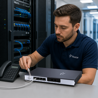 Passerelle VoIP Yeastar TA410, 4 ports FXO, processeur TI, appels simultanés, système téléphonique analogique/IP de qualité opérateur, stable, pour bureau