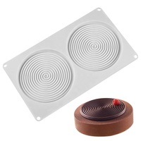 Moule en silicone 3D en forme de cercle de moustiques pour gâteaux, outil de décoration de gâteaux, moule à fondant et chocolat, ustensile de cuisson