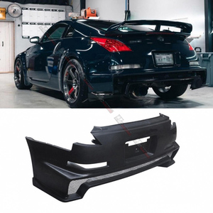 กันชนหลังไฟเบอร์กลาสแบบ RS สำหรับ 350Z ปี 2003-2006 สีดำผิวขัดเงาด้วยอีพ็อกซี่  ความเข้ารูป 100% ผลิตด้วยวิธี Vacuum Molding - Product Image 5