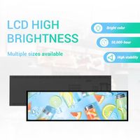 Écran LCD extensible Asianda de 64 pouces avec télécommande pour parking souterrain, magasin de détail et signalisation numérique d'ascenseur