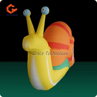 Mascotte gonflable d'escargot animal nouveau modèle d'escargot gonflable de conception avec la lumière menée pour la publicité