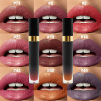 Vente en gros de rouge à lèvres liquide mat minéral vegan à haute pigmentation, imperméable et longue tenue pour femmes, maquillage quotidien