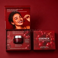 Boîte cadeau personnalisée à fermeture magnétique pour crème visage en pot unique, avec insert en papier, emballage rigide en carton pour cosmétiques et soins de la peau