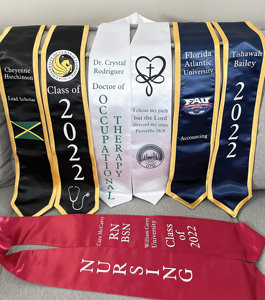 Tùy chỉnh thêu tốt nghiệp stoles tùy chỉnh cá nhân Sash tùy chỉnh kiểm tra lấy trộm - Product Image 3