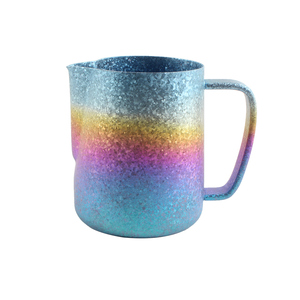 Pichet à lait en titane de luxe avec logo personnalisé, pour café au lait, cappuccino, latte art, barista, pichets à vapeur - Product Image 1