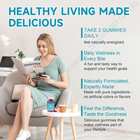 OEM Private Label Magnesium-Taurat-Nahrungsergänzungsmittel Zuckerfreie Gummis für Erwachsene Herz-Kreislauf- und Verdauungsgesundheit Energieproduktion