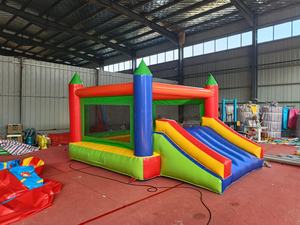 Tùy chỉnh thương mại Inflatable nhảy lâu đài bouncy với trượt sân chơi trẻ em Bạt PVC - Product Image 3