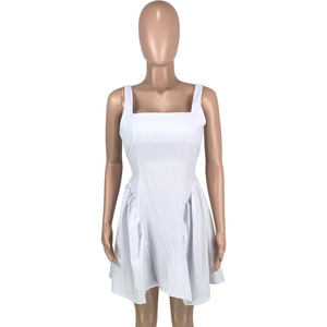 Vestido Corto de Verano para Mujer, Casual, Diario, Elegante, sin Tirantes, Espalda Descubierta, Mini Vestido - Product Image 5
