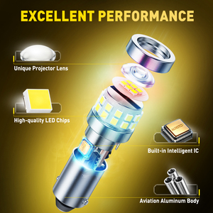 Ampoules LED AUXITO BA9S BA9 sans erreur, super lumineuses, pour éclairage intérieur de voiture, remplacement pour les ampoules de plafonnier, de tableau de bord, de plaque d'immatriculation et de boîte à gants. - Product Image 2