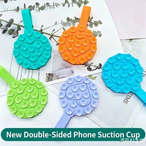 Soporte Multifuncional para Teléfono, Ventosa de Silicona de Doble Cara, Adhesivo Portátil para Teléfono con Fuerte Adsorción - Product Image 3