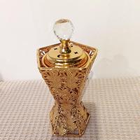 Brûleur d'encens arabe en métal doré de haute qualité, portable, moderne, pour le magasin, le bureau, la maison, décoration du Ramadan