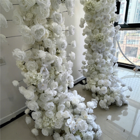 Chemin de table élégant pour événements et fêtes, en gros pour les grossistes, bouquet de fleurs de gypsophile anti-plis et durable