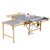 Scie à table polyvalente pour le travail du bois Scie à panneau à table coulissante combinée pour le travail du bois