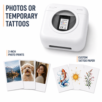 Impresora Térmica de Papel para Tatuajes Temporales Personalizados AIYIN C2, Portátil de 2 Pulgadas y 203dpi para Impresión de Fotos y Diseños Creativos