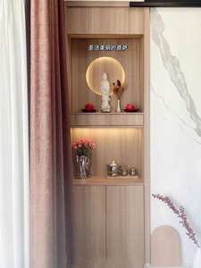 Vente directe d'usine, niche bouddhiste en bois massif, armoire de méditation personnelle, niche pour Bouddha - Product Image 2