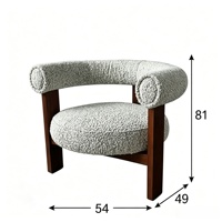 Chaise de salle à manger nordique moderne personnalisable, revêtement en tissu, rembourrage en éponge, structure en bois massif pour la maison, la salle à manger, le restaurant, l'hôtel