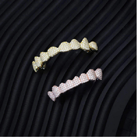 Grillz de luxe personnalisés en or massif 14K plaqué argent, avec diamants de laboratoire et perles d'eau douce certifiées GIA, bijoux dentaires haut de gamme