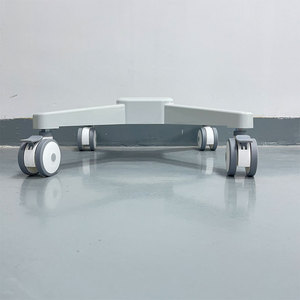<b>Four</b>-<b>wheel</b> aluminum alloy base, one-piece molded mobile <b>trolley</b> workstation aluminum alloy base. - Product Image 4