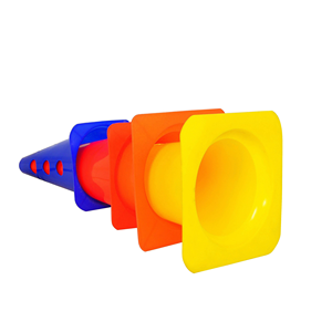 Cône de marquage d'entraînement de football avec fente supérieure, en plastique durable, 12 pouces, pour exercices d'agilité et de vitesse, utilisation sur terrain de sport extérieur - Product Image 3