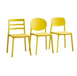 Sillas de Comedor Monobloque de Plástico PP Apilables, Coloridas, para Exteriores, Moldeadas por Inyección, Precio de Fábrica - Product Image 1