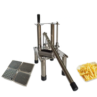 Draagbare commerciële aardappel-frites snijmachine, verticale frietsnijder, multifunctionele handmatige groente- en fruitsnijder