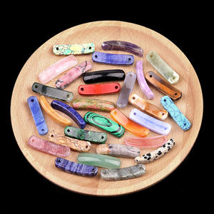 Accessoires de bijoux en agate de jade naturelle en forme d'<span class=keywords><strong>arc</strong></span> de pont de 10*36 mm pour bracelet et collier DIY - Product Image 4