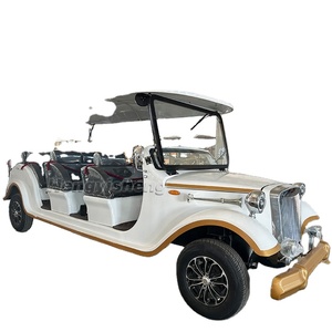 Voiture de tourisme électrique Offre Spéciale Vintage 11 passagers Navette électrique rouge 11 places pour l'aéroport - Product Image 3