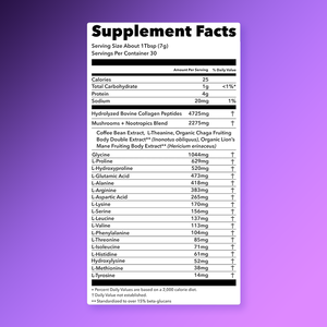 Campuran Jamur Superfood Lifewoth Performance Chaga <span class=keywords><strong>Cordyceps</strong></span> Lion's Mane Maitake Enzim Energi dan Kolagen - Product Image 2
