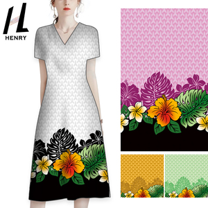 Tela de Rayón 100% de Alta Calidad, Impresa Digitalmente, Suave, con Patrones Personalizados, para Prendas Femeninas - Product Image 6