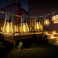 Guirlande lumineuse Vintage à 8 led, 7.5M, imperméable, éclairage de vacances, décoration de noël