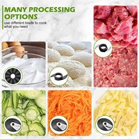 Hachoir à légumes avec bol, ustensile de cuisine, mixeur pour Shakes, grattoir, 600W