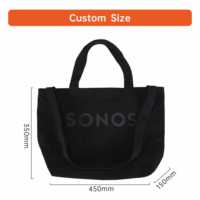 Sac fourre-tout personnalisé en toile de coton recyclé 12A écologique, couleur unie, logo imprimé en sérigraphie, poignées en ruban, haute qualité
