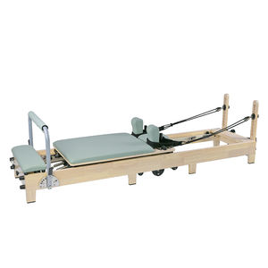 AOC-FL112 <span class=keywords><strong>Reformer</strong></span> de <span class=keywords><strong>Pilates</strong></span> Plegable de Roble Personalizado de Alta Calidad, Equipo de Fitness para Estudio de <span class=keywords><strong>Pilates</strong></span> y Uso Doméstico - Product Image 2