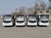 Bus électrique de tourisme 14 places, fermé, 72V 4KW AC, autonomie 80-100km, mini-bus électrique pour le transport en station balnéaire ou hôtel
