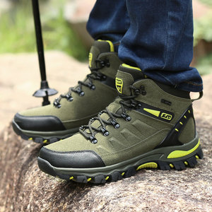 Sneaker sportive basse da uomo e da <span class=keywords><strong>donna</strong></span> in maglia di gomma resistente EVA solette da esterno per scarpe da trekking autunnali - Product Image 2