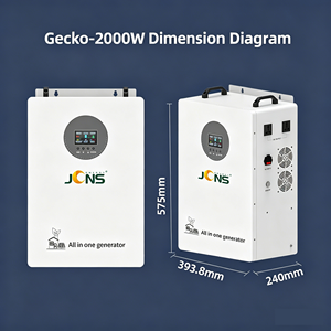 Generador de Energía Solar de <span class=keywords><strong>2000W</strong></span> para Montaje en Pared JCNS, <span class=keywords><strong>Kit</strong></span> de Generación de Energía Fotovoltaica de 4 kWh, Máquina de Almacenamiento de Energía Todo en Uno - Product Image 2