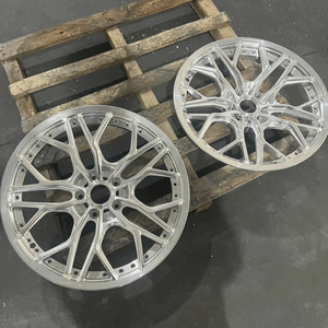 PENGZHEN 6061 T6 forgiato 2 pezzi spazzolato nero 20 21 pollici 5x130 ruote auto cerchi per Porsche <span class=keywords><strong>Audi</strong></span> - Product Image 6