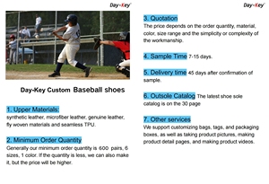 Factory <strong>Baseball</strong> Shoes Rubber Black Spring Custom Metal Girls Spike <strong>Baseball</strong> <strong>Cleats</strong> for <strong>Men</strong> - Product Image 2
