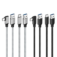 OEM kabel Charger USB 10Gbps, kabel pengisian daya Cepat USB 3.2 Gen 2 tipe A ke Tipe C 3A 60W USB3.2 Gen2 USB A ke C