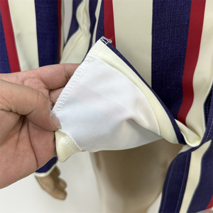 <span class=keywords><strong>Camicia</strong></span> da <span class=keywords><strong>uomo</strong></span> <span class=keywords><strong>con</strong></span> colletto ribassato Casual a righe stile Cowboy occidentale a maniche lunghe - Product Image 5