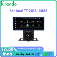 Unité principale Android 10.25 pouces pour Audi TT 2015-2022 Autoradio Navigation Auto Stéréo Multimédia GPS Sans fil CarPlay 4G Carte Sim