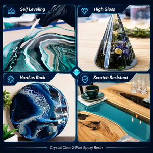 Kit de <span class=keywords><strong>Resina</strong></span> <span class=keywords><strong>Epoxi</strong></span> Transparente de 2 Partes <span class=keywords><strong>para</strong></span> Arte, Joyería, Fundición, Recubrimiento y Manualidades con Muestra Gratis - Product Image 6