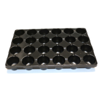 Plateau de germination de pépinière de semis flexible et durable pour serre PET 24 cellules