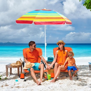 Large 1.8M Oxford Beach <b>Umbrella</b> Commercial Outdoor Manual Classic Straight <b>Windproof</b> All-in-1 Sunny & Rainy Use - Product Image 3