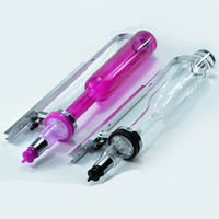 Vente en gros de flacons de parfum en verre transparent rose de 200 ml et 300 ml avec échelle graduée